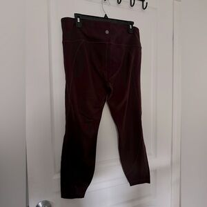 Maroon Athleta Leggings